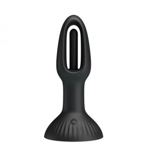 Pretty Love - Hubert Twisting Anal Plug (Chargeable - Black)